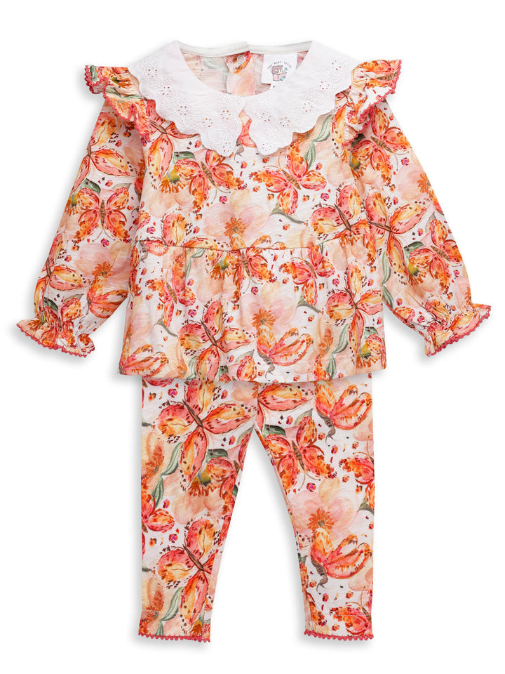 BRODERIE CORD SET - BUTTERFLY