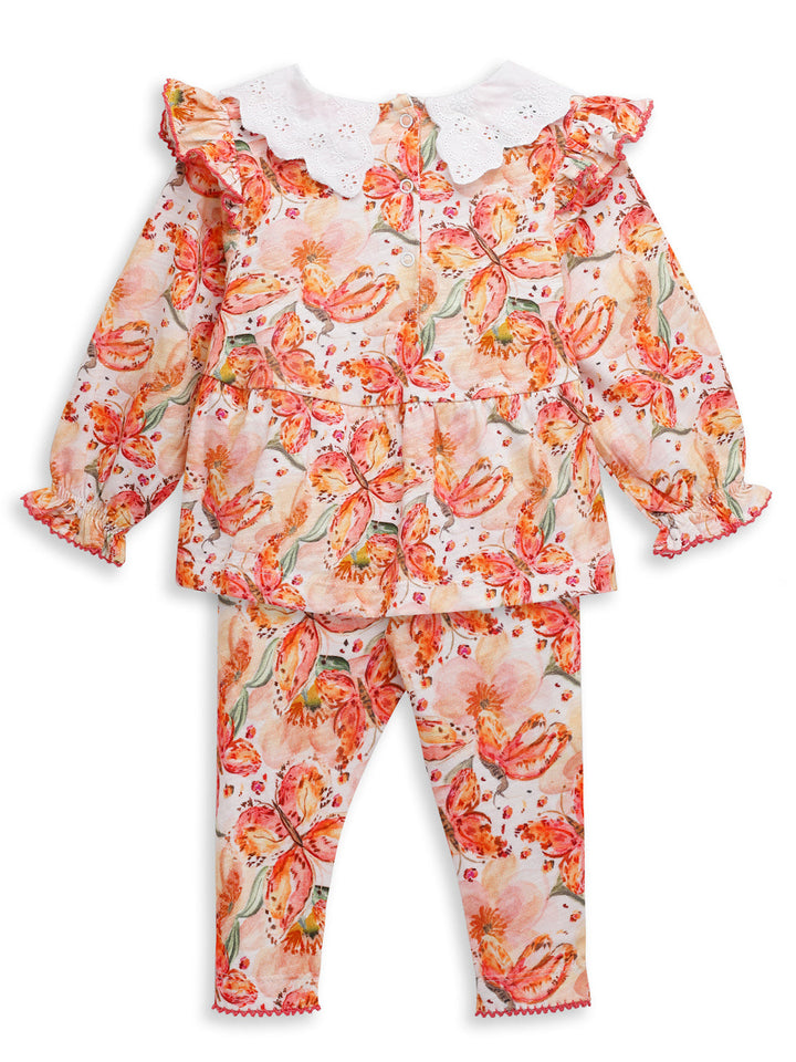 BRODERIE CORD SET - BUTTERFLY