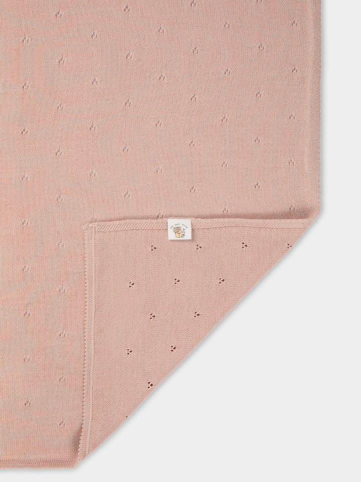 Blush Pointelle blanket for your baby cozy and comfortable Sleep