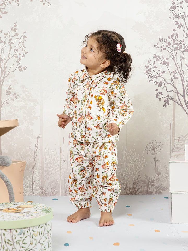 Cotton Corduroy Co-ord Set - Red Riding Hood