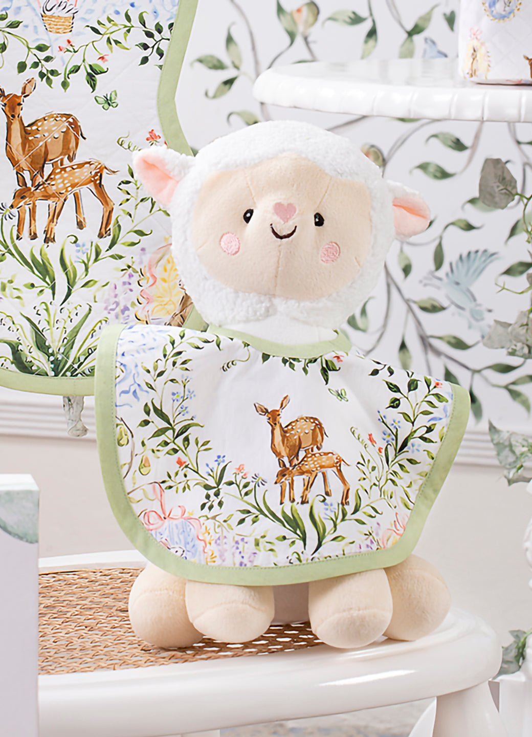Enchanted Deer Bib for messy meal or playtime for your baby