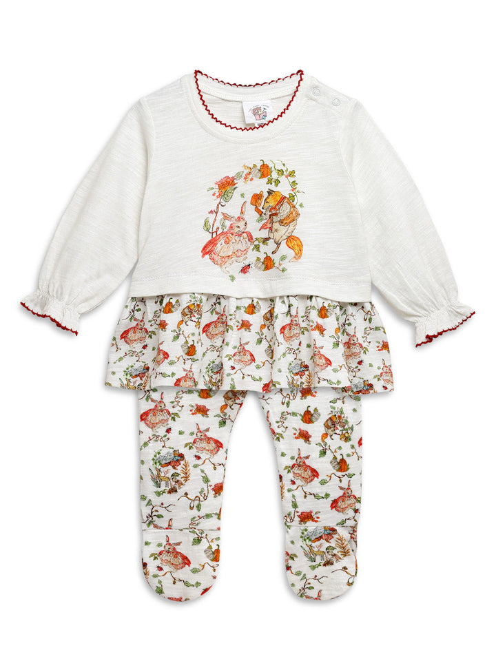 PEPLUM CO-ORD SET-RED RIDING HOOD