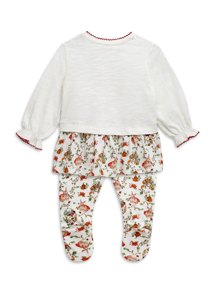 PEPLUM CO-ORD SET-RED RIDING HOOD