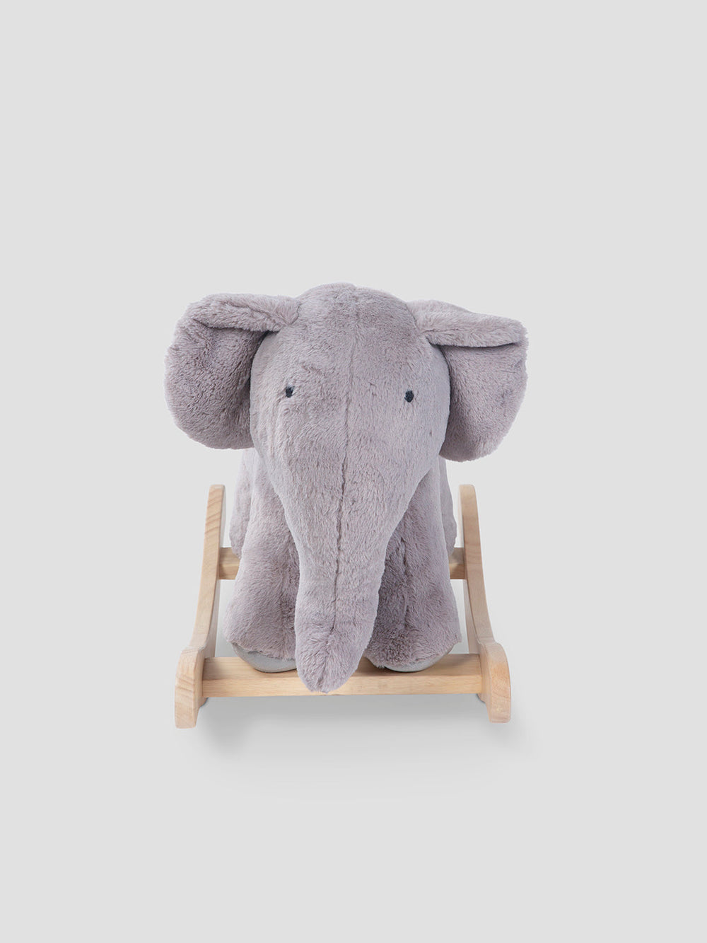 Soft and Cozy Grey Elephant Rocker - Plush Ele