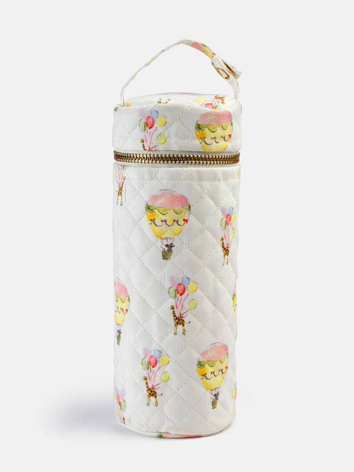 Carnival Carousel White Bottle Cover - Large for the feeding journey of your baby