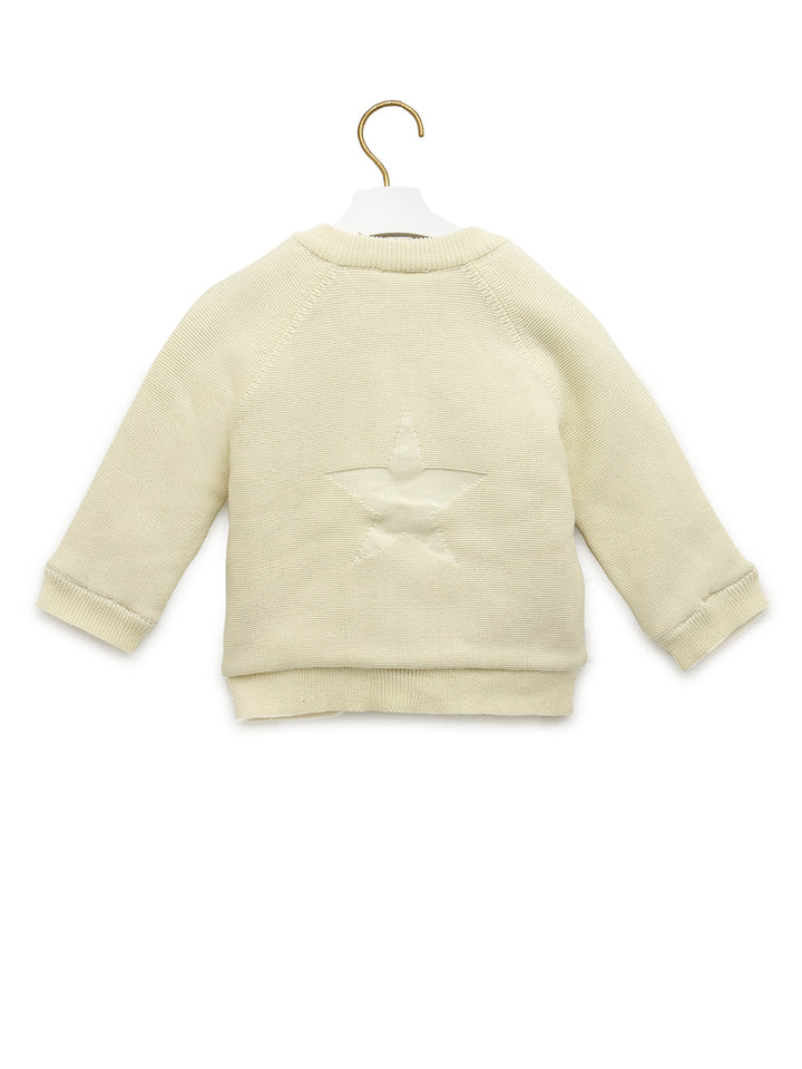 Cardigan with Contrast Sherpa Lining - Center Front open For Baby