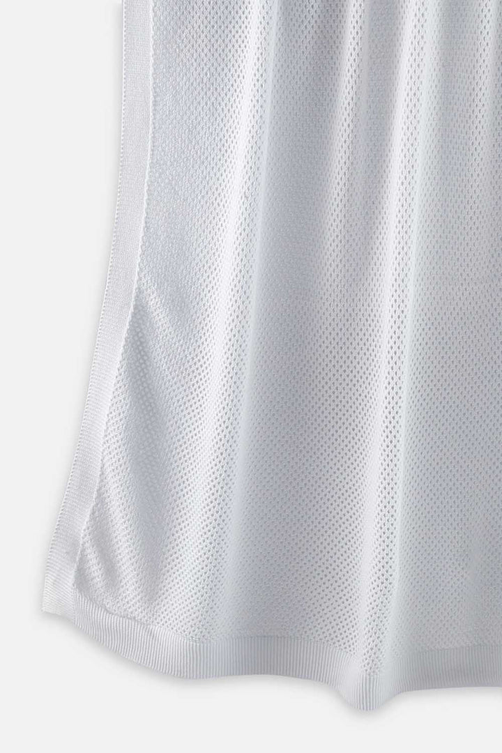 Dotted Knitted Blanket - Blue