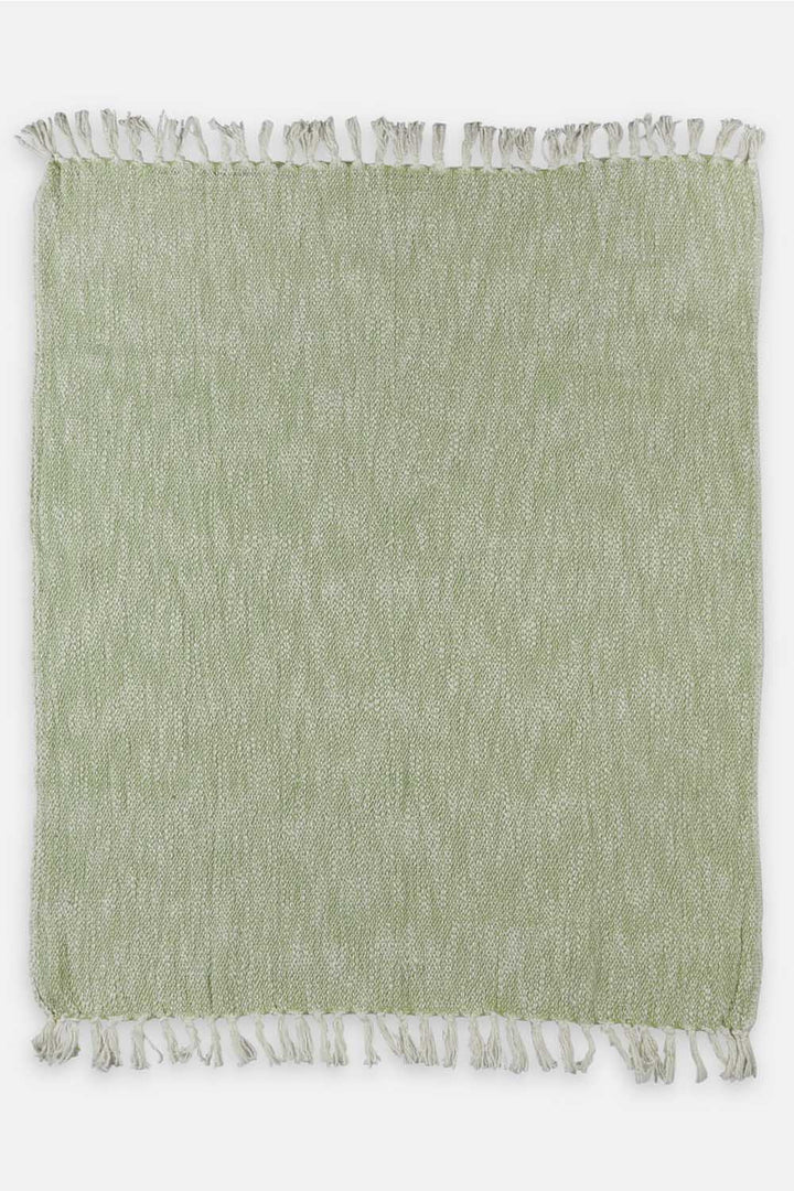 FEEDING Cotton Throws - green