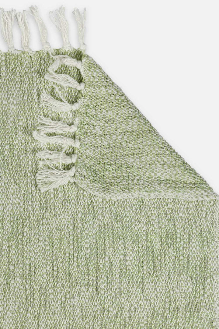 FEEDING Cotton Throws - green
