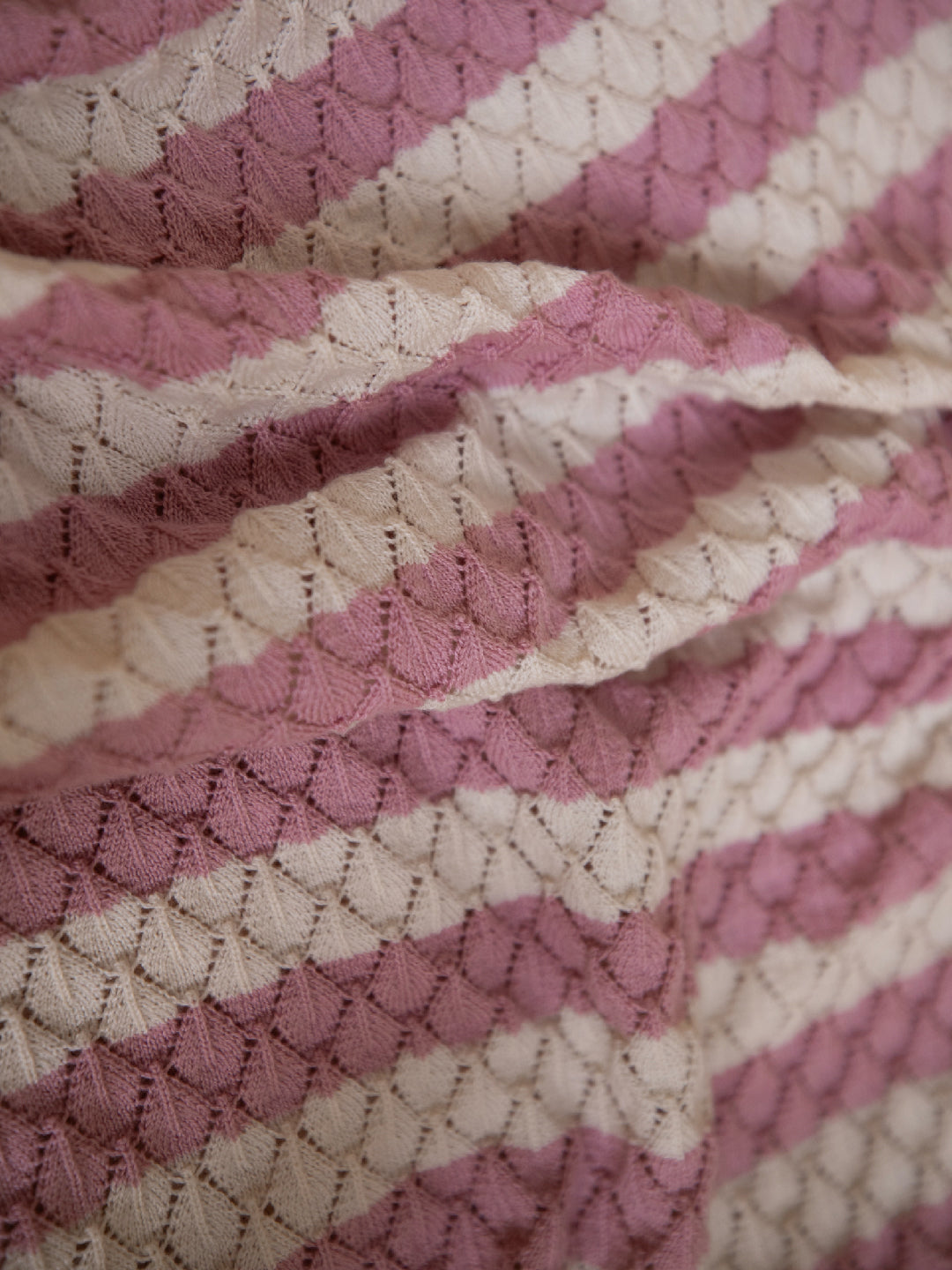 Rosy Dreams Stripe Baby Blanket