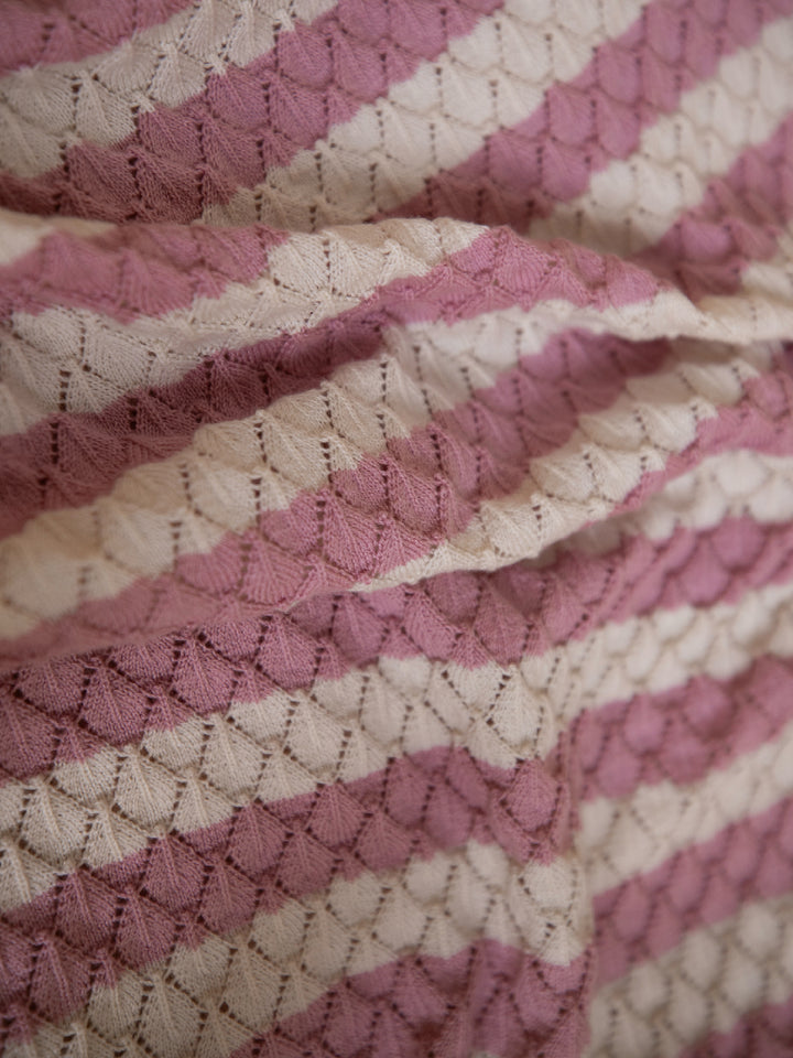 Rosy Dreams Stripe Baby Blanket