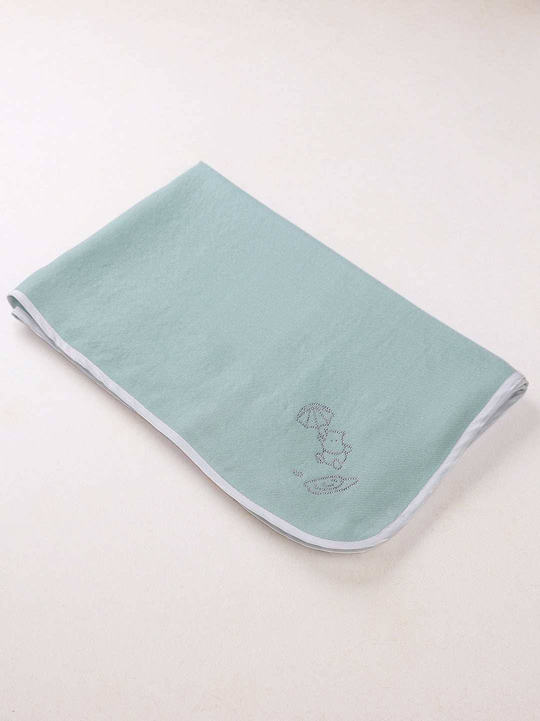 Swarovski Cashmre Monogram Blanket- Grape Mist