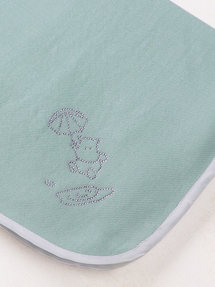 Swarovski Cashmre Monogram Blanket- Grape Mist