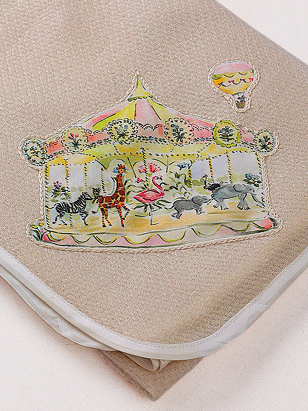 Carnival Carousel Wool Baby Blanket