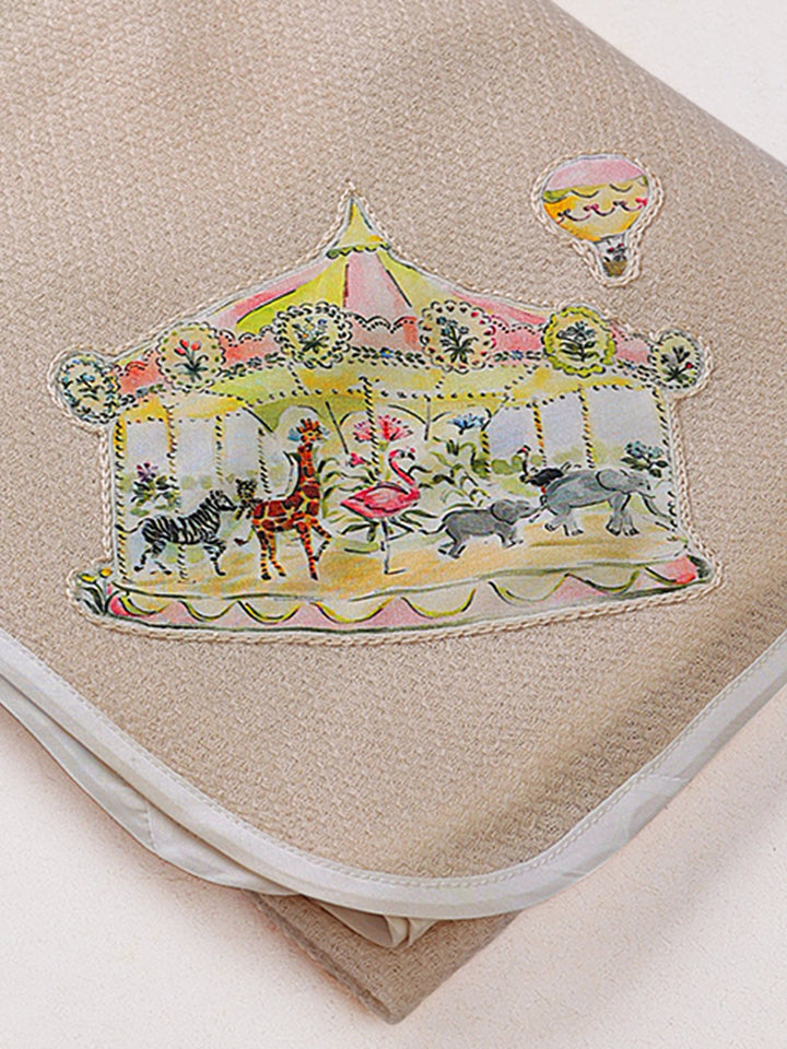 Carnival Carousel Wool Baby Blanket