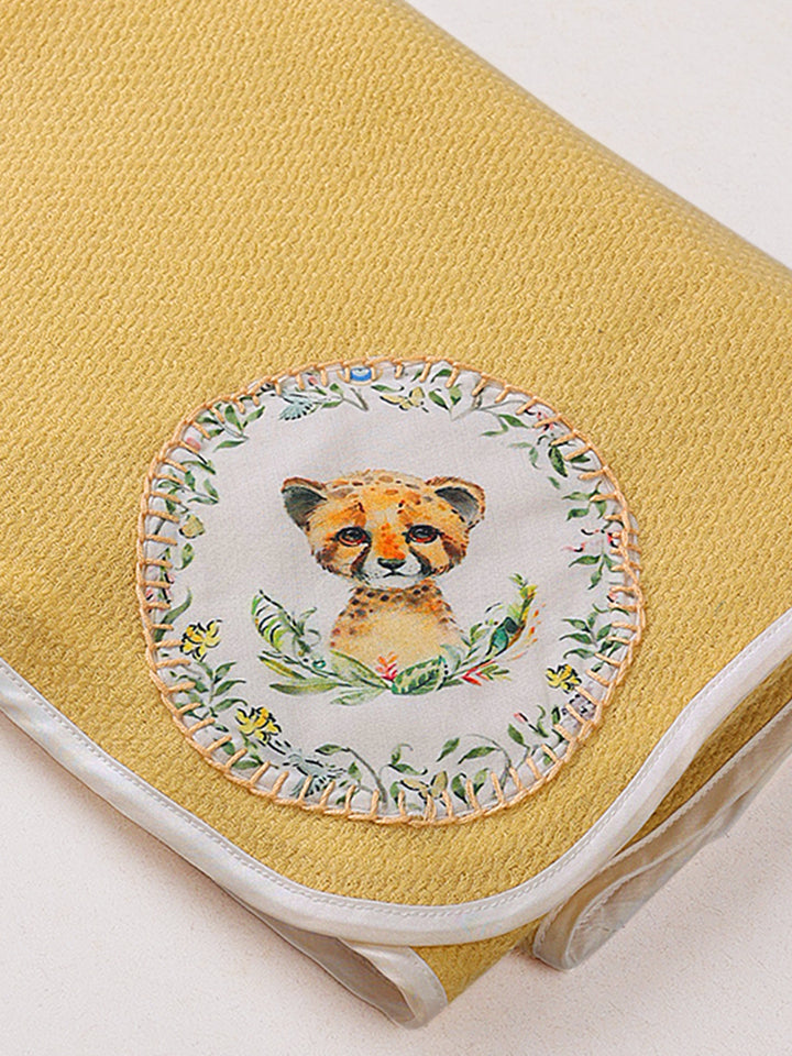 Little Leo Wool Baby Blanket