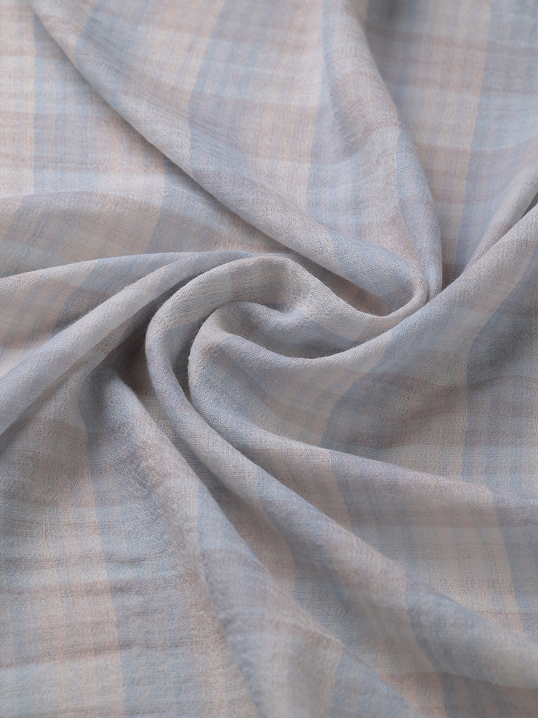 Reversible Blue Wool Baby  Blanket