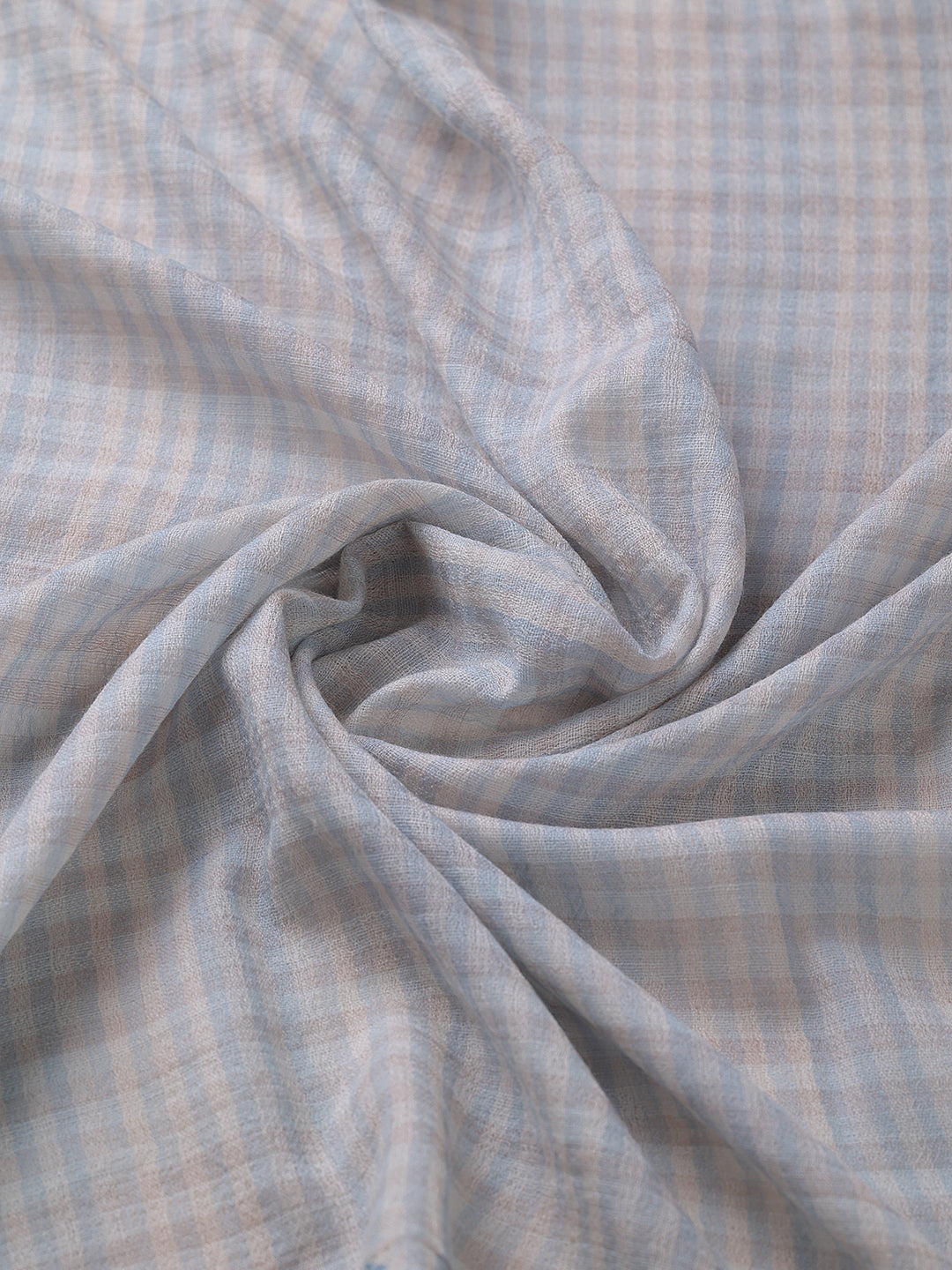 Reversible Blue Wool Baby  Blanket