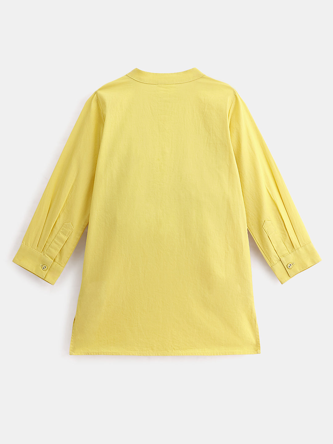 Boy's Kurta Pyjama Set in Yellow - Little Giraffe