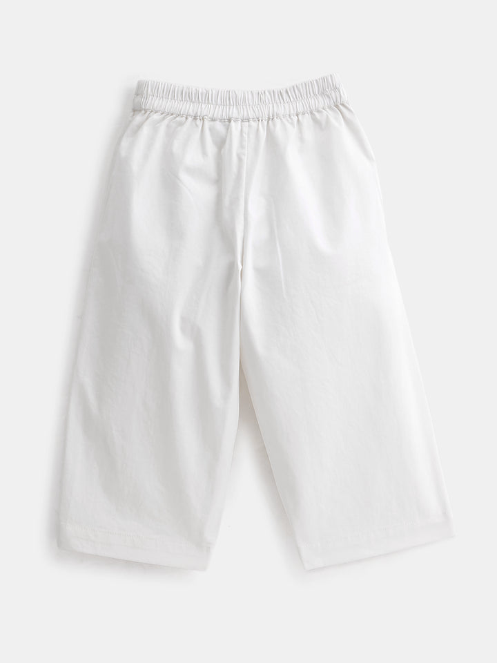 Boy's Kurta Pyjama Set in White - Little Elephant