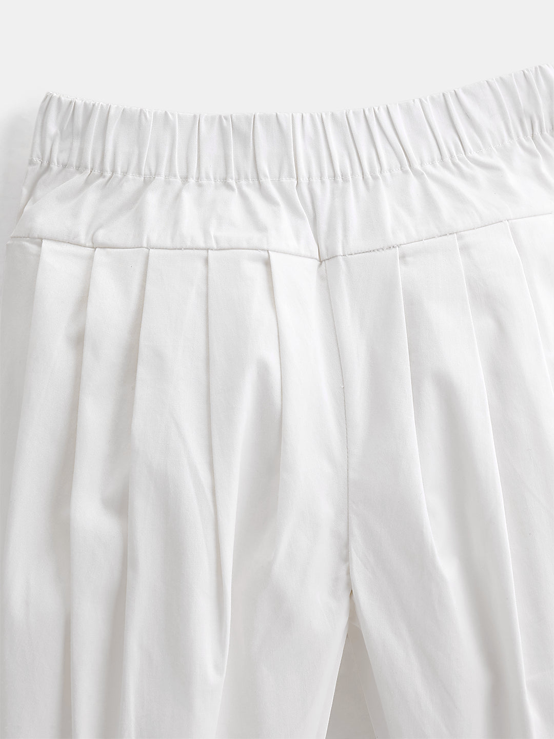 Boy's Pathani Kurta Salwar Set in White - Bambi