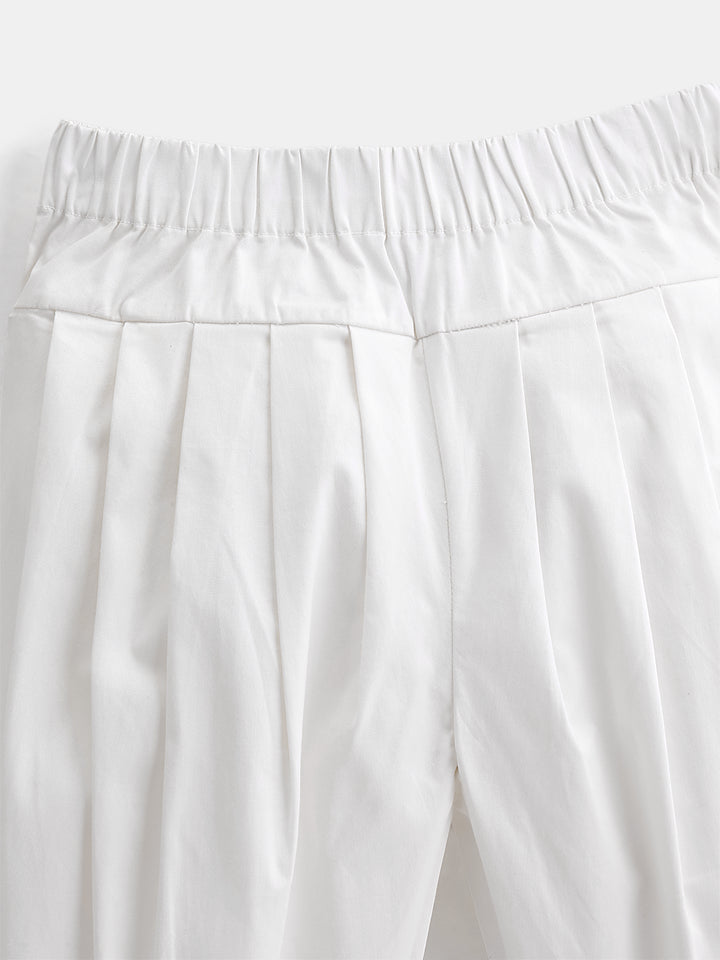 Boy's Pathani Kurta Salwar Set in White - Bambi