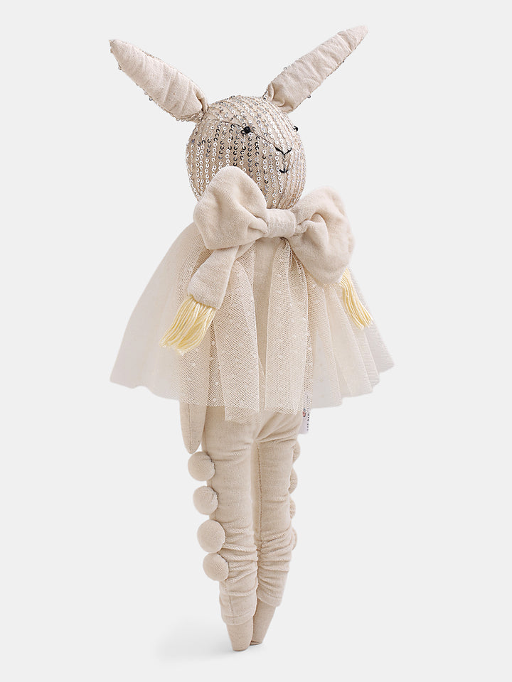 Kid's Plush Toy Companion - Jasper Sequin Bunny