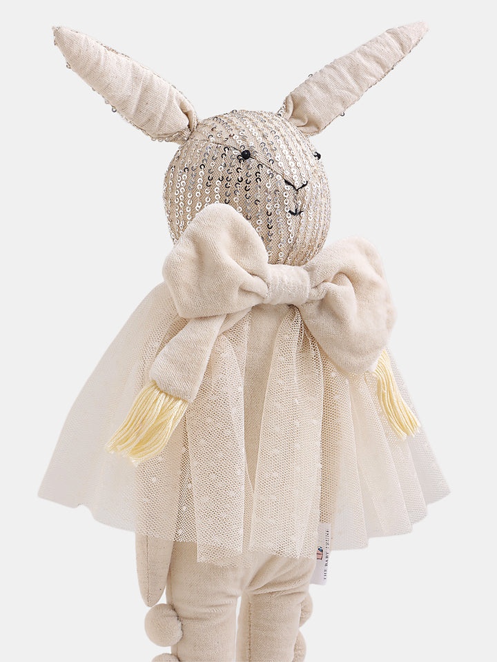 Kid's Plush Toy Companion - Jasper Sequin Bunny