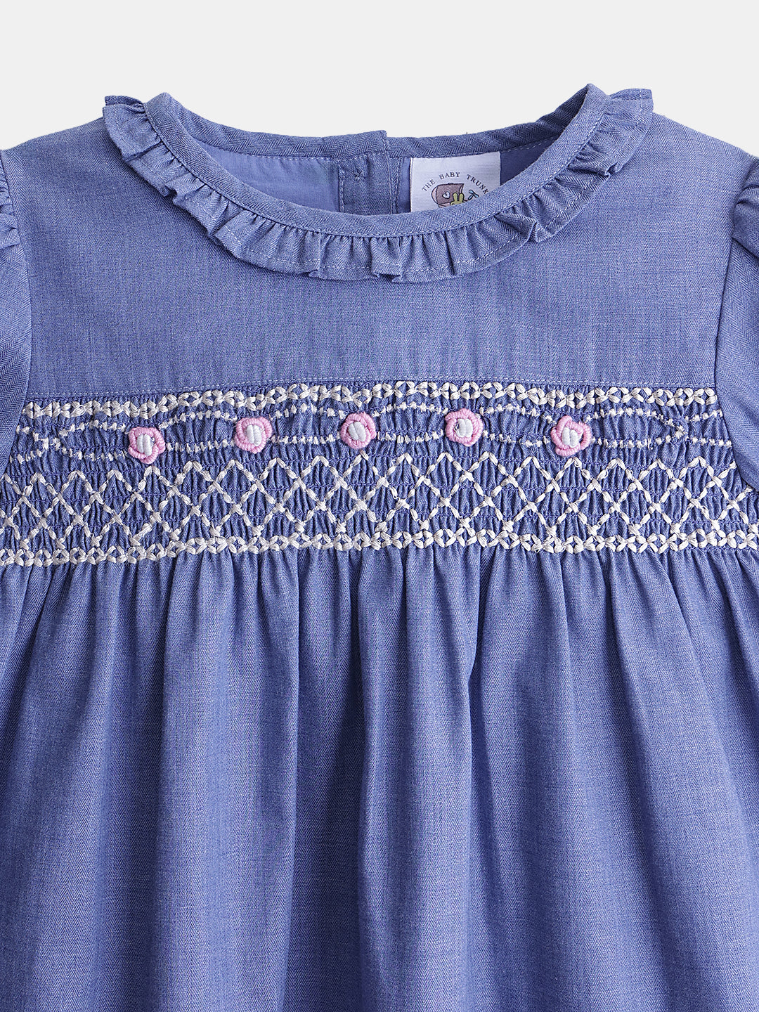 Girl's Summer Dress in Blue - Floral