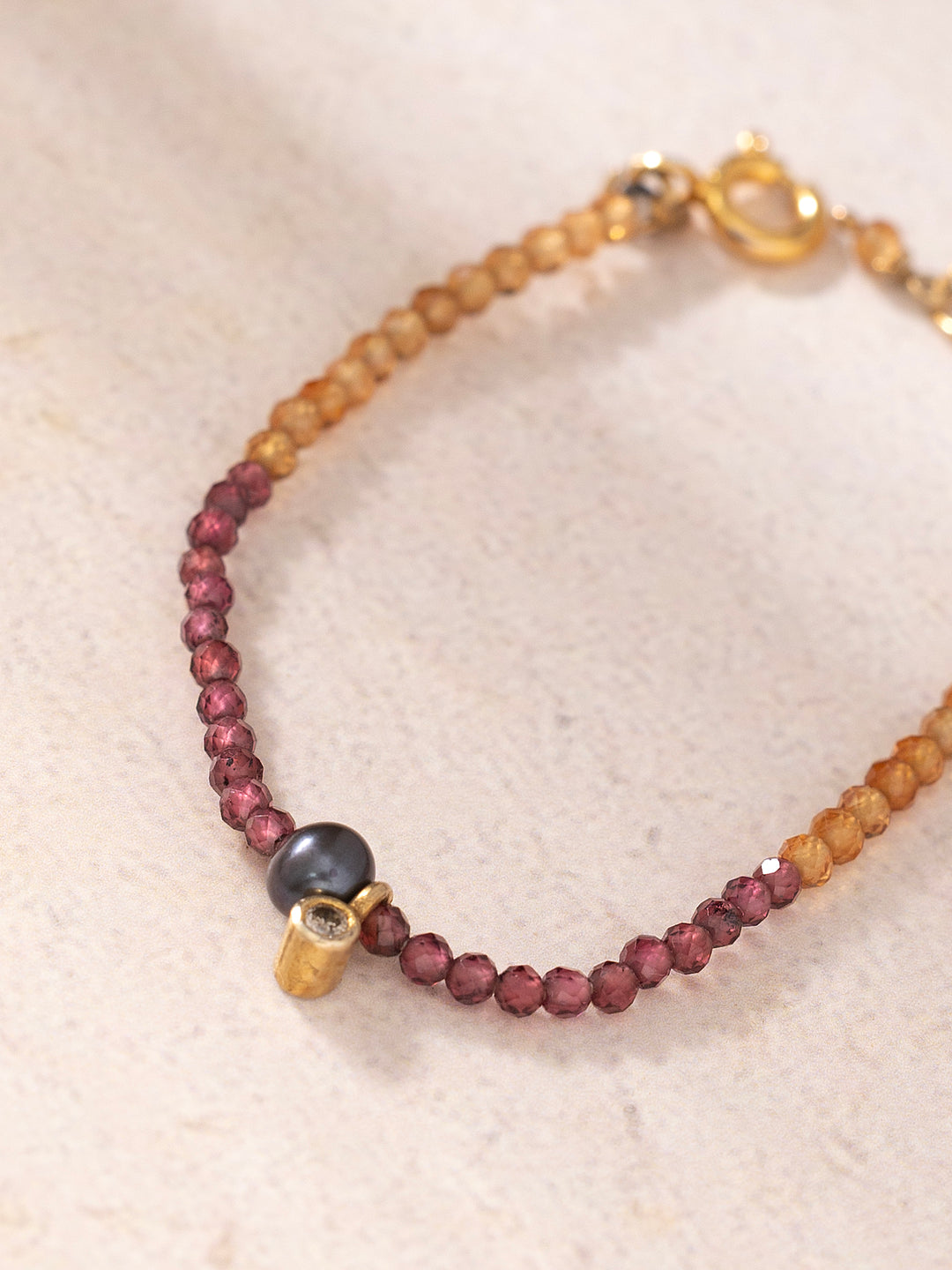 February Birthstone Baby Bracelet