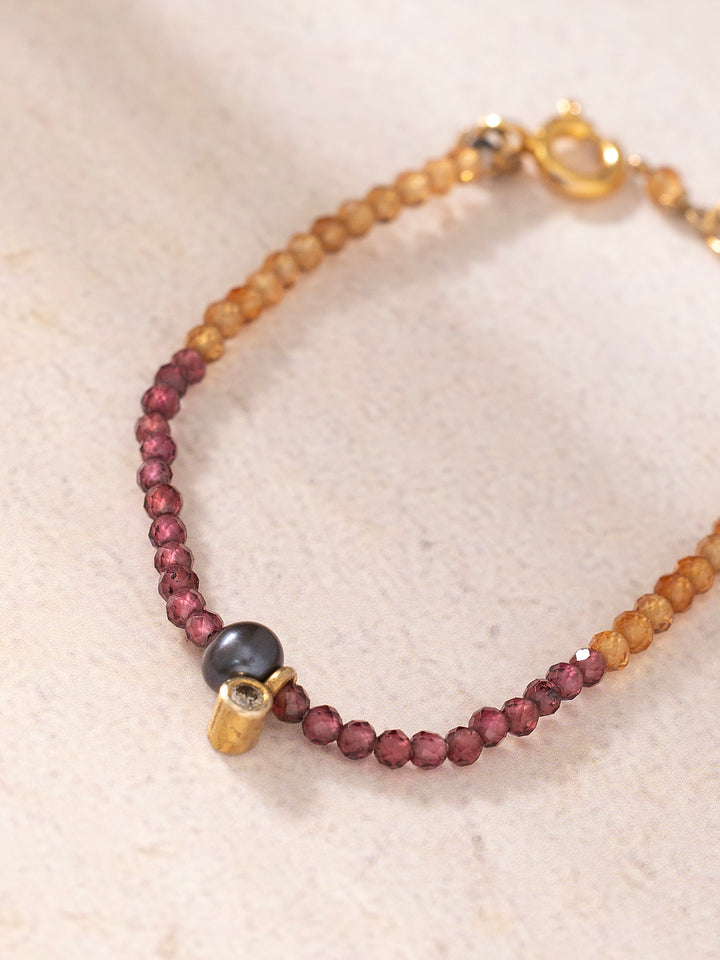 February Birthstone Baby Bracelet