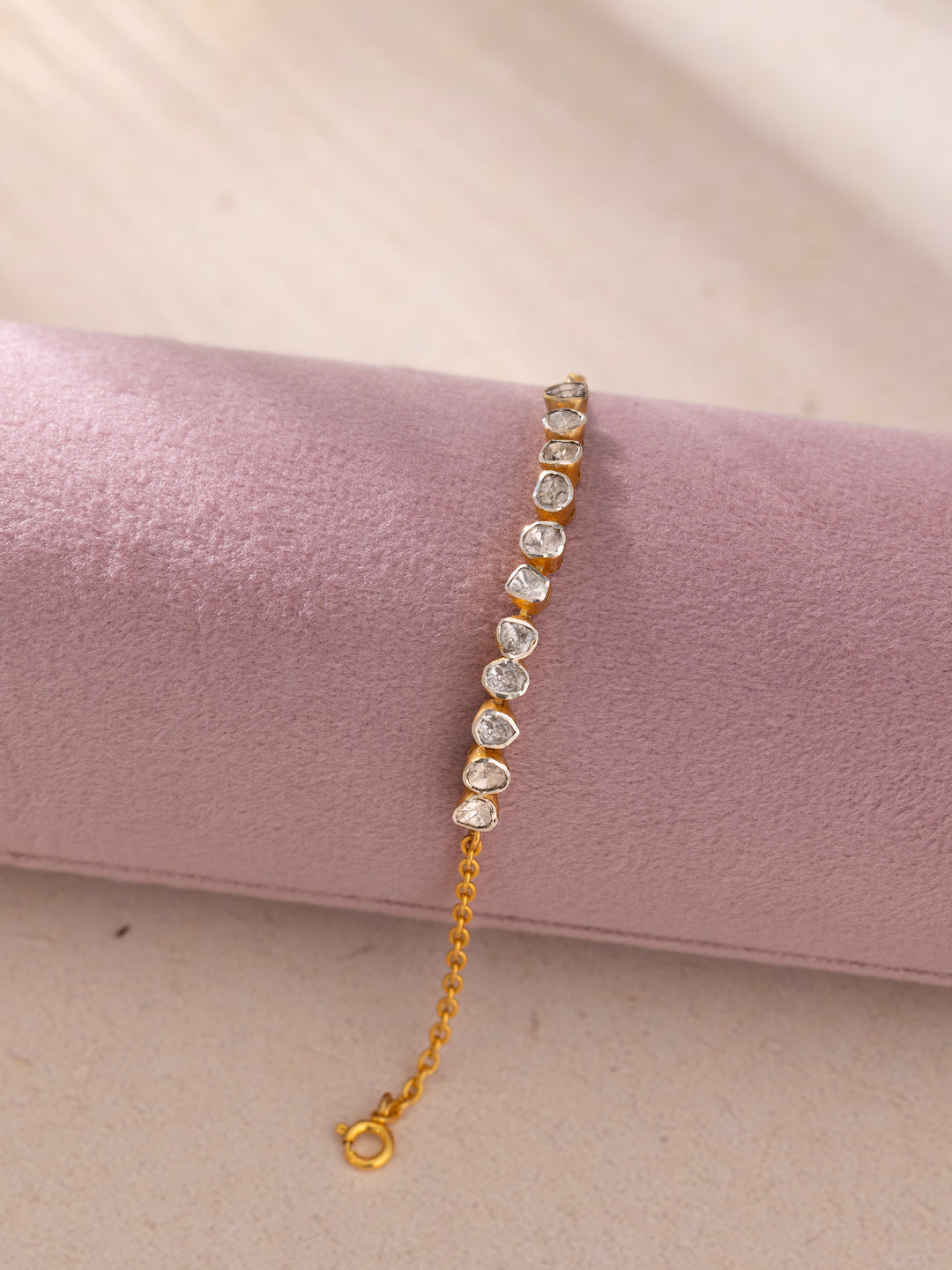 Polki Tennis Bracelet for Baby