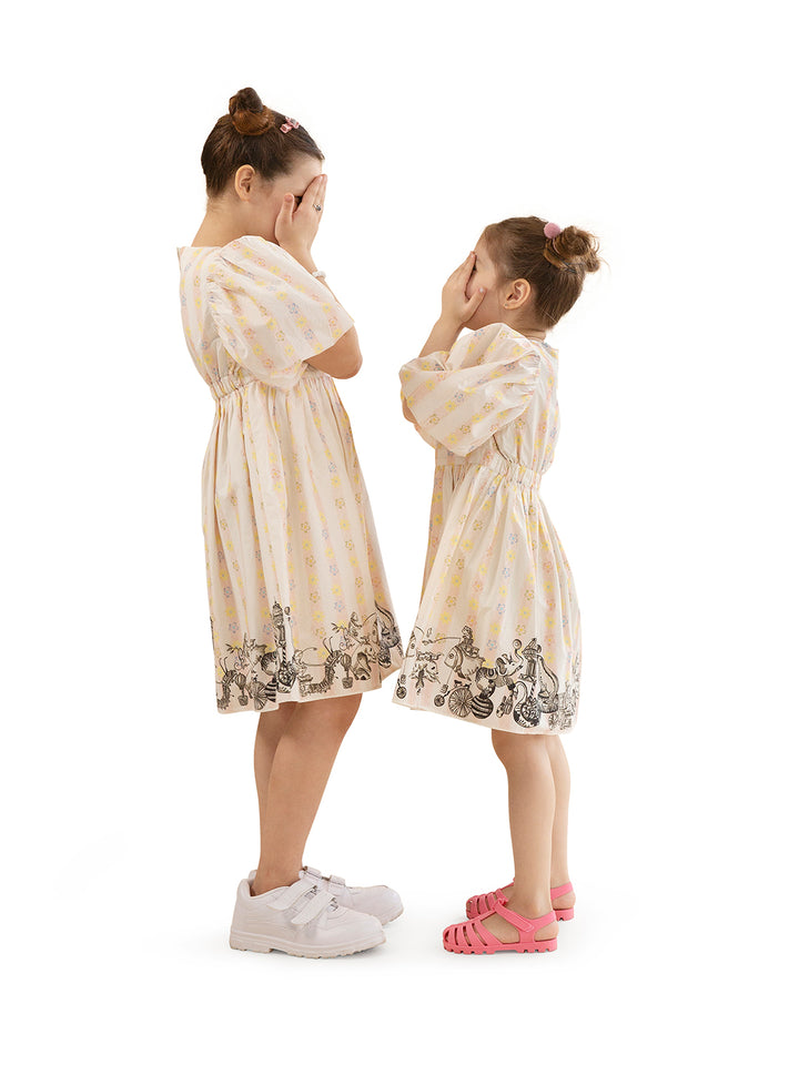 Printed Circus Girl Dress 0-10 years