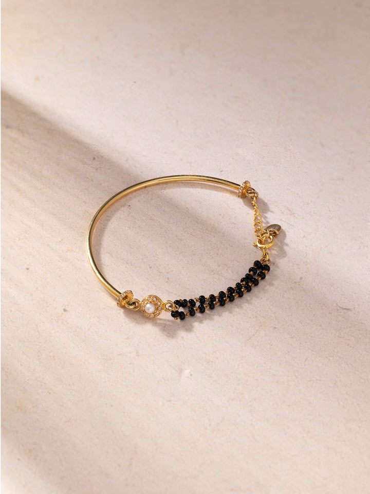 Evil Eye Pearl and Diamond -Mom Bracelet