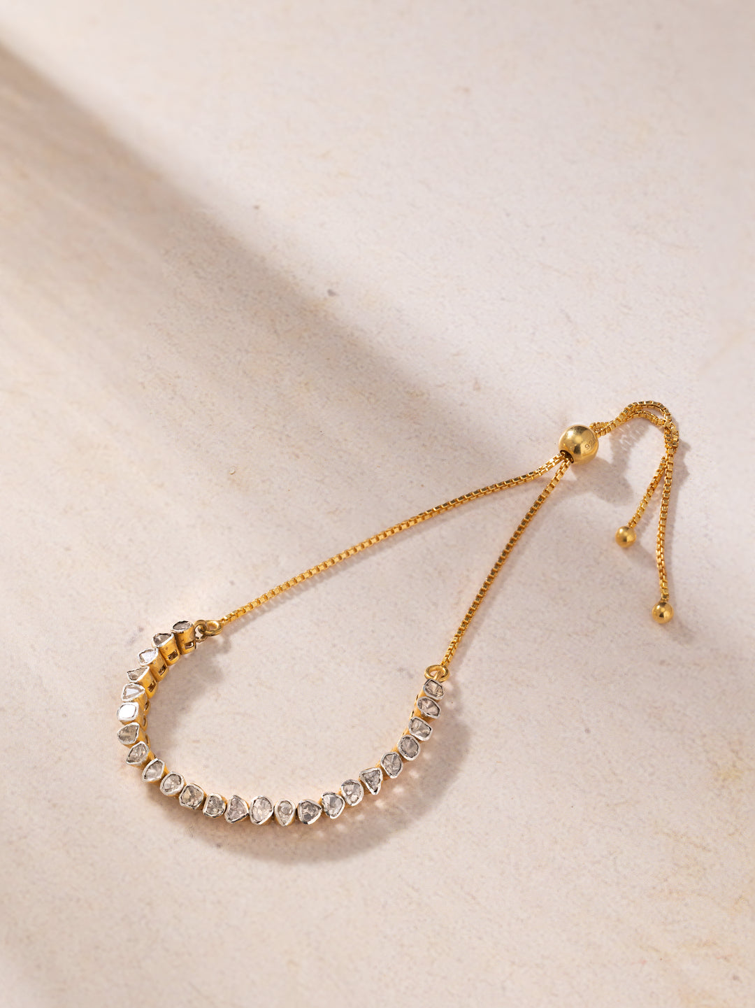 Petite Polki Diamond Tennis Bracelet for Mom