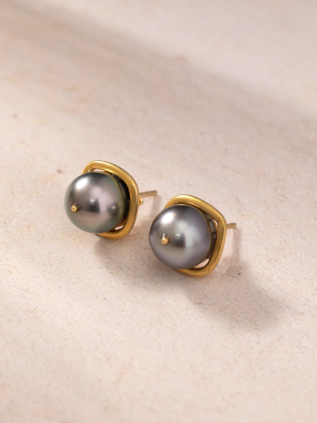 Radiant Gold Tahitian Pearl Earrings