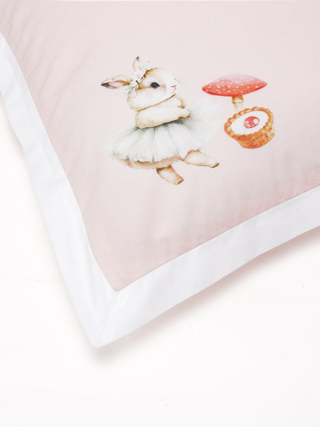 Blush Bunny Bedsheet Set with Pillow Covers