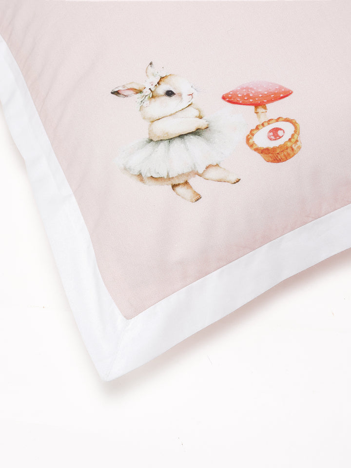 Blush Bunny Bedsheet Set with Pillow Covers