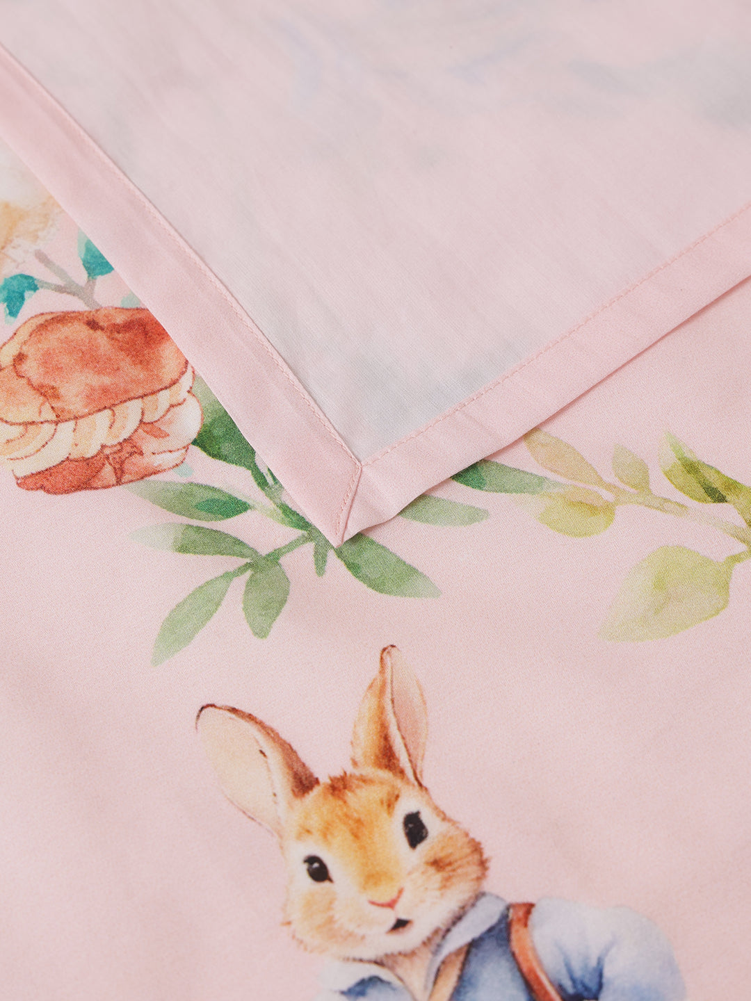 Blush Bunny Bedsheet Set with Pillow Covers