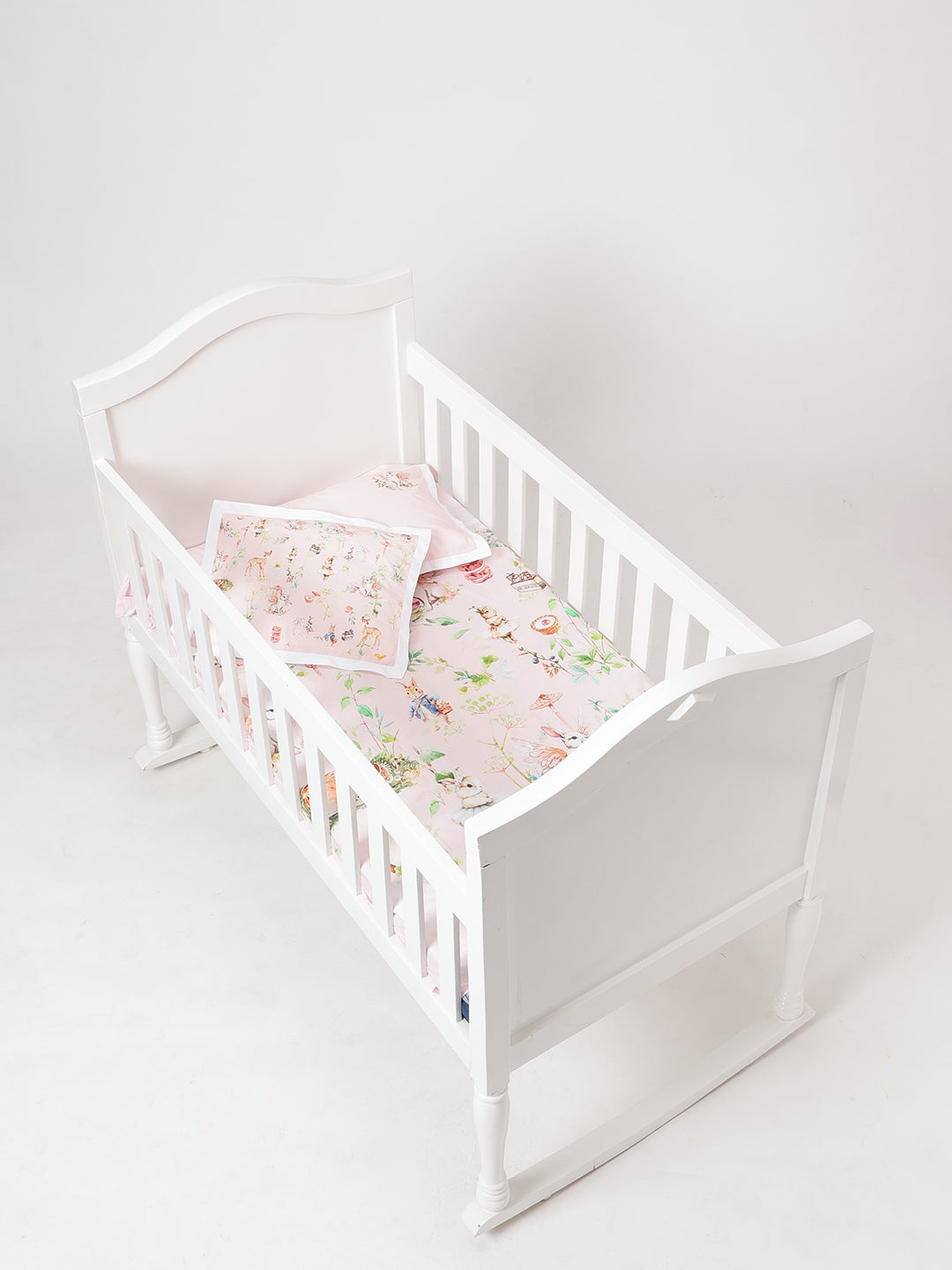 Blush Bunny Bedsheet Set with Pillow Covers