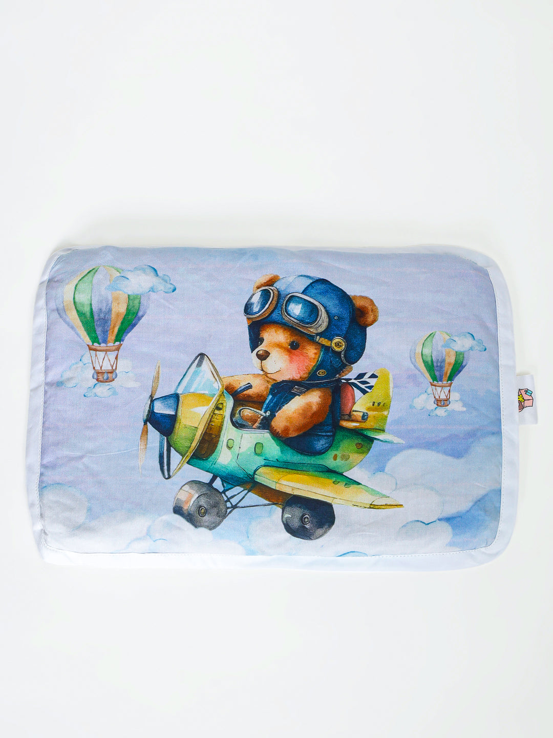 Baby Head Shaping Organic Mustard Seed Pillow - Teddy Dream