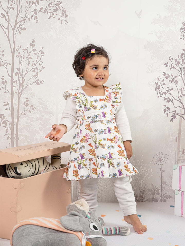 Baby Girl Garden Fairy Corduroy Dress