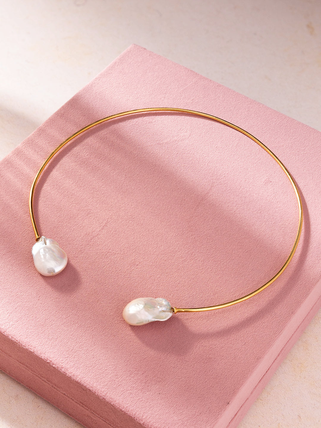 Circle of Light Pearl Necklace  for Mom
