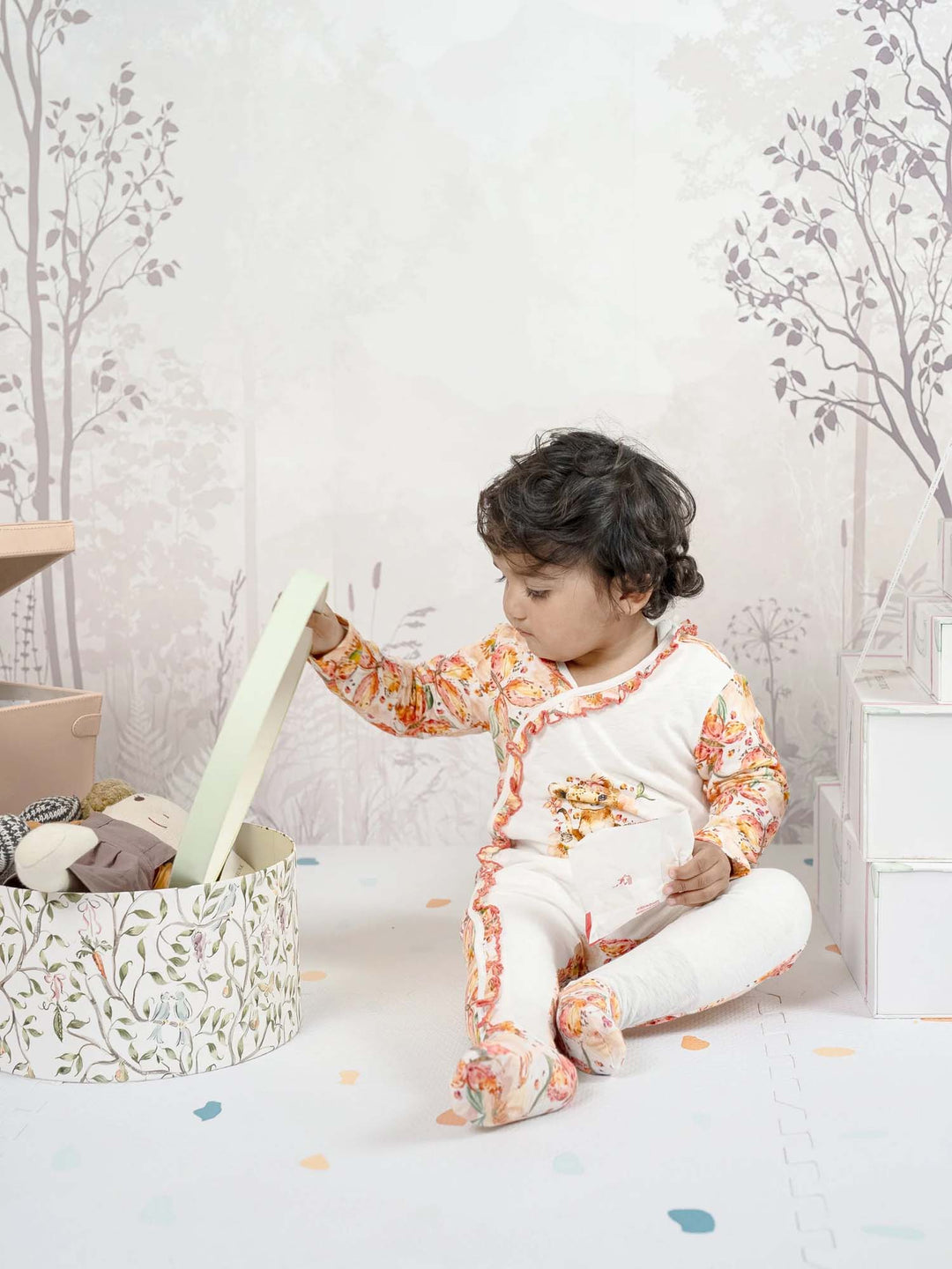 Soft Cotton Baby Onesie Lioness Print