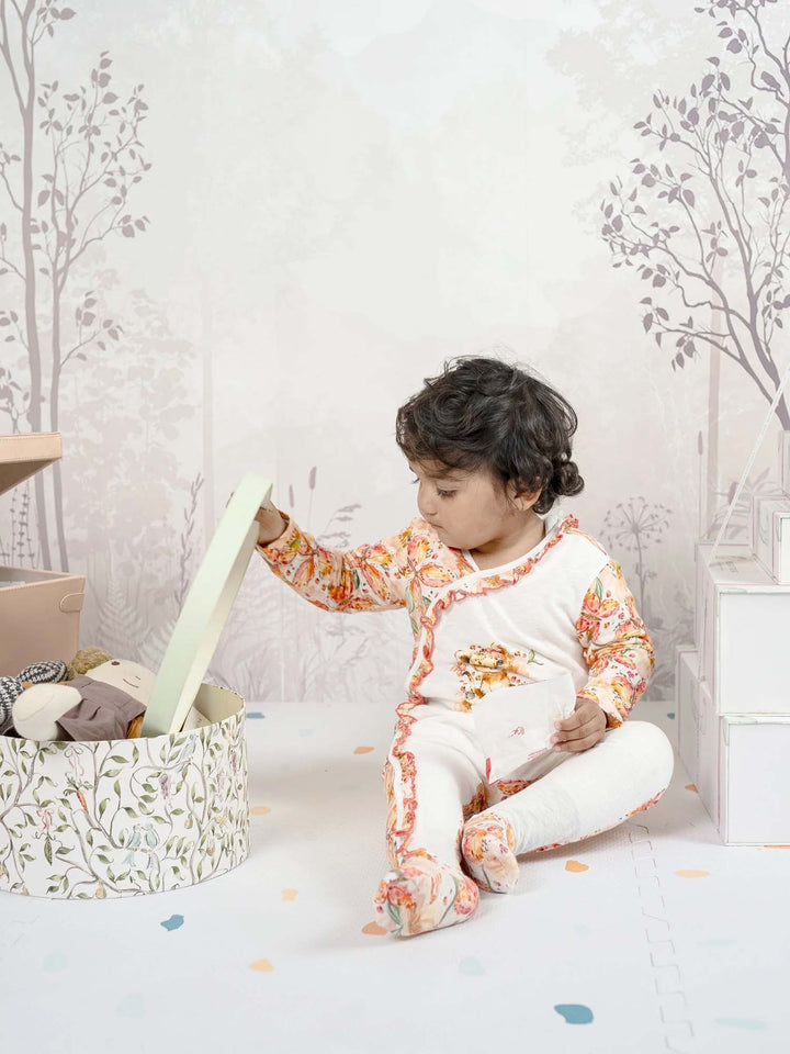 Soft Cotton Baby Onesie Lioness Print
