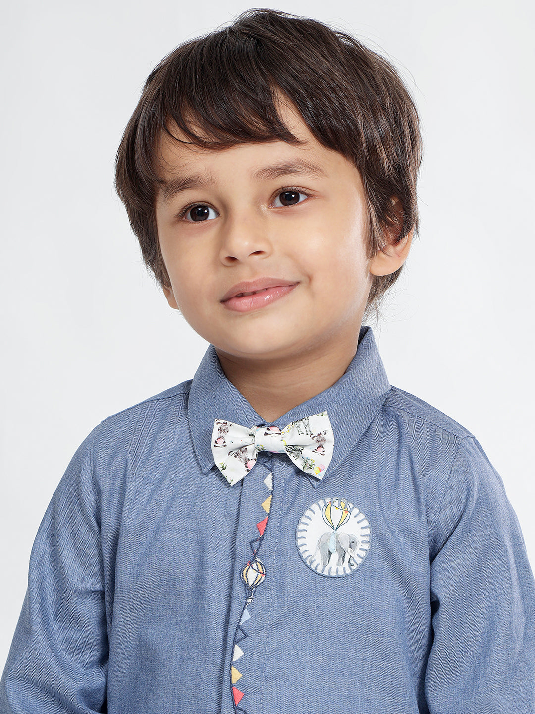 Boy's Cotton Bow Tie in Black - Zazzy Zebra