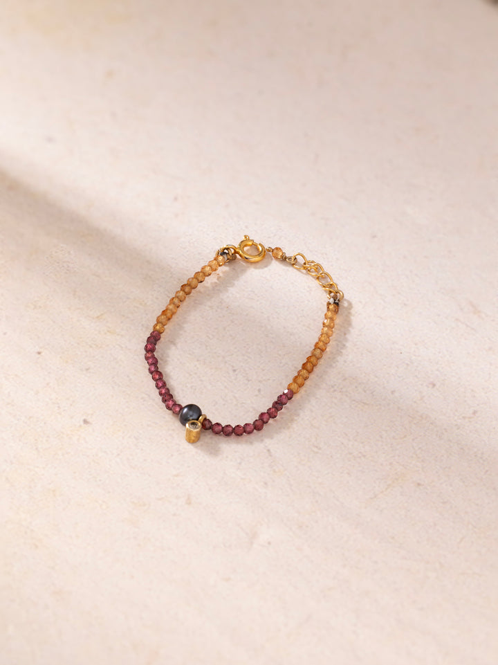 February Birthstone Baby Bracelet