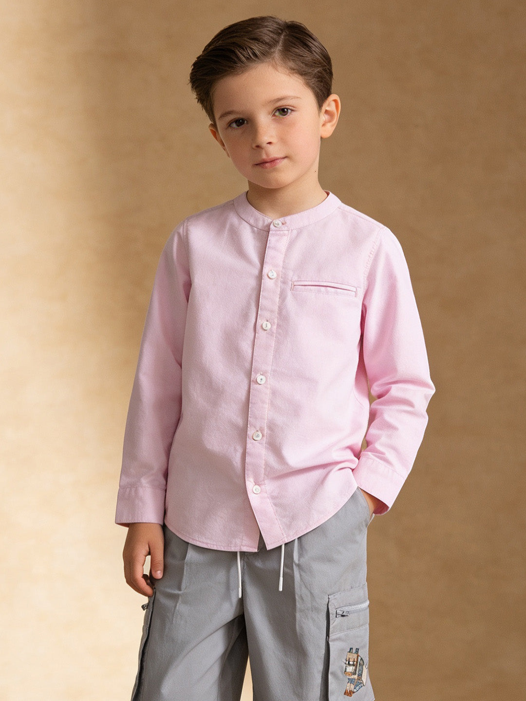 Signature Band Collar Shirt