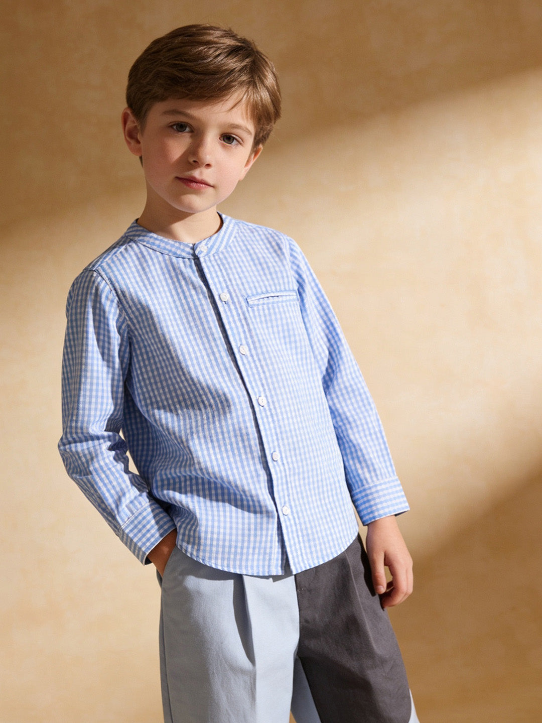 Band Collar Shirt