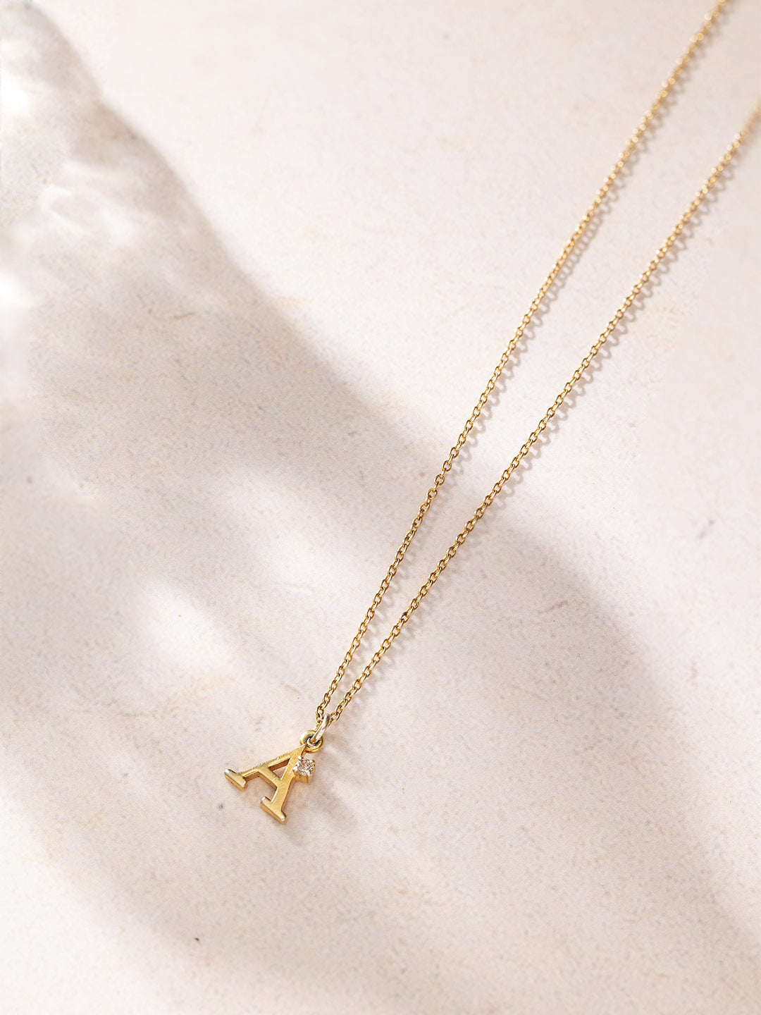 Initial Diamond Pendant